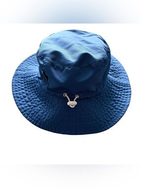 Jan & Jul UPF 50+ Grow With Me Blue Mesh Lined Sun Bucket Hat Adjustable UPF 50+